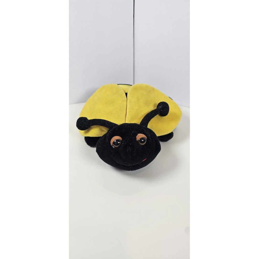 Beverly Hills Teddy Bear Co Plush Bumblebee Hand Puppet Made USA Yellow Black 9"